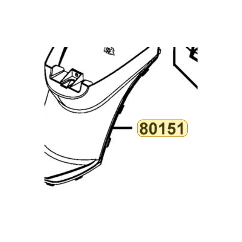 80151-LEA5-E00-N1R COVER CENTER (Black) — diagram cutout