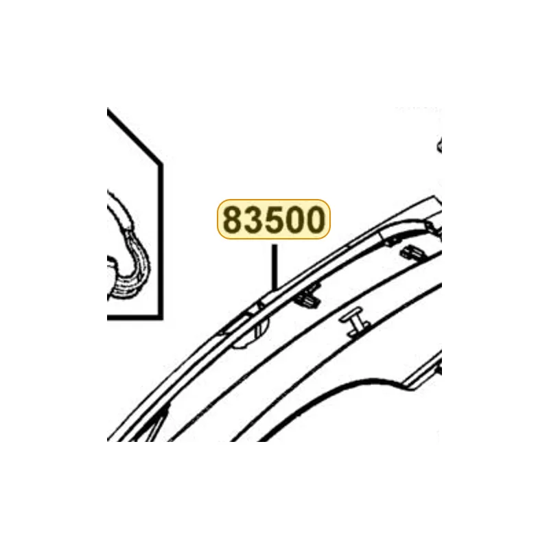 83500-LEA5-E00-BJP COVER R BODY — diagram cutout