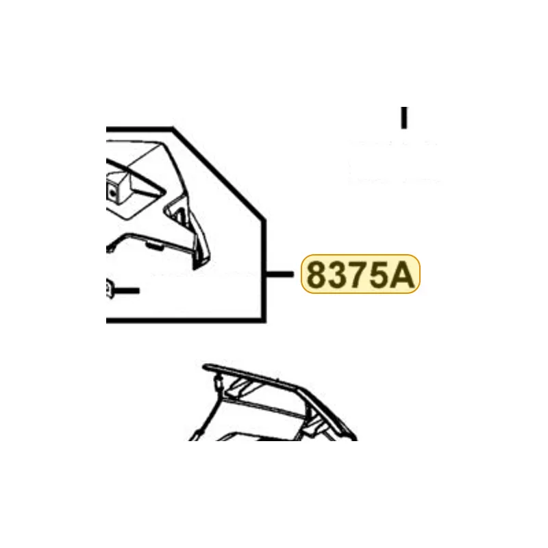 8375A-LEA5-E00-N8P COVER RR CENTER (Bright Silver) — diagram cutout