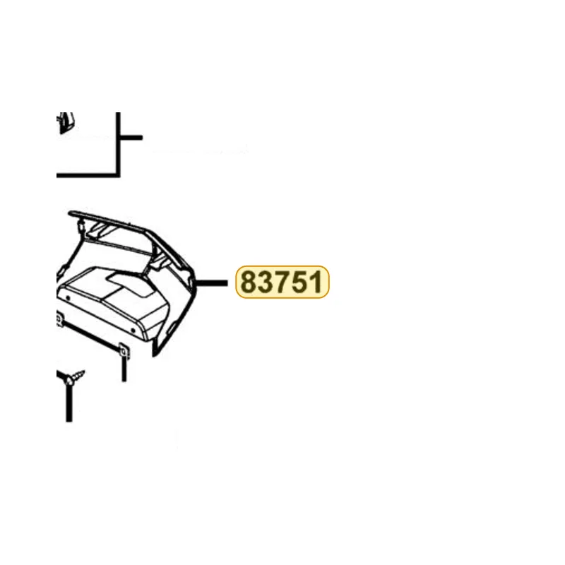 83751-LEA5-E00-NZP MOLDING RR CENTER — diagram cutout
