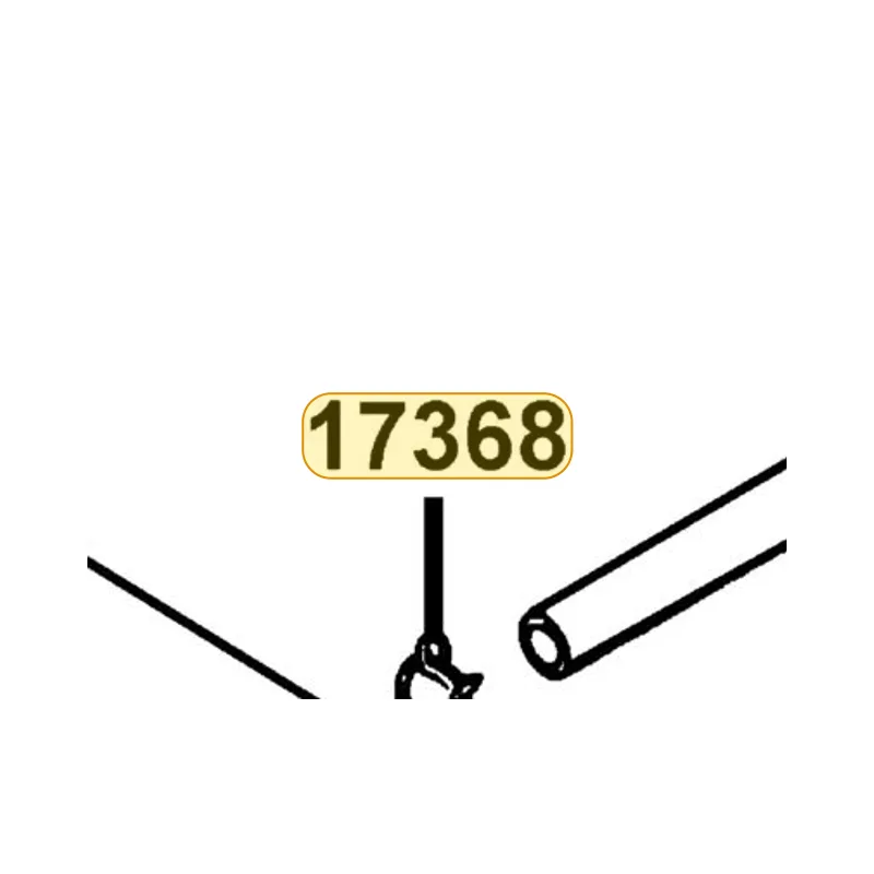 17368-KDB4-670 CLIP BREATHER TUBE — diagram cutout