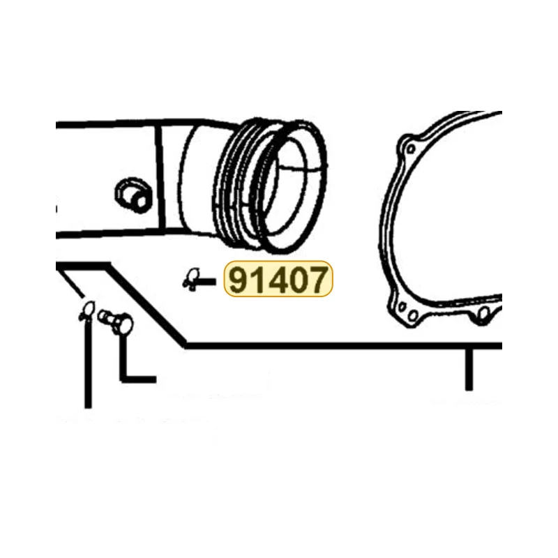 91407-SGA7-004 CLAMP 17 FUSE HOSE — diagram cutout