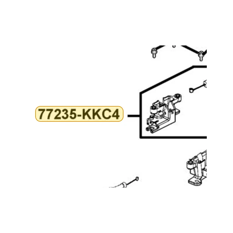 77235-KKC4-80B SEAT CATCH — diagram cutout