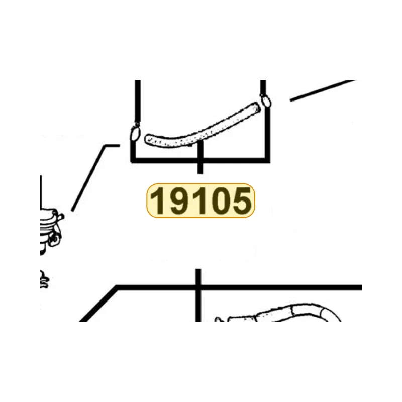 19105-LBA2-E00 HOSE ASSY RESERVE TANK-PRESSURE VALVE — diagram cutout