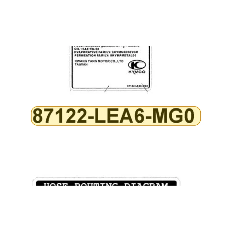 87122-LEA6-MG0-T01 MARK EVAPORTIVE E/M — diagram cutout