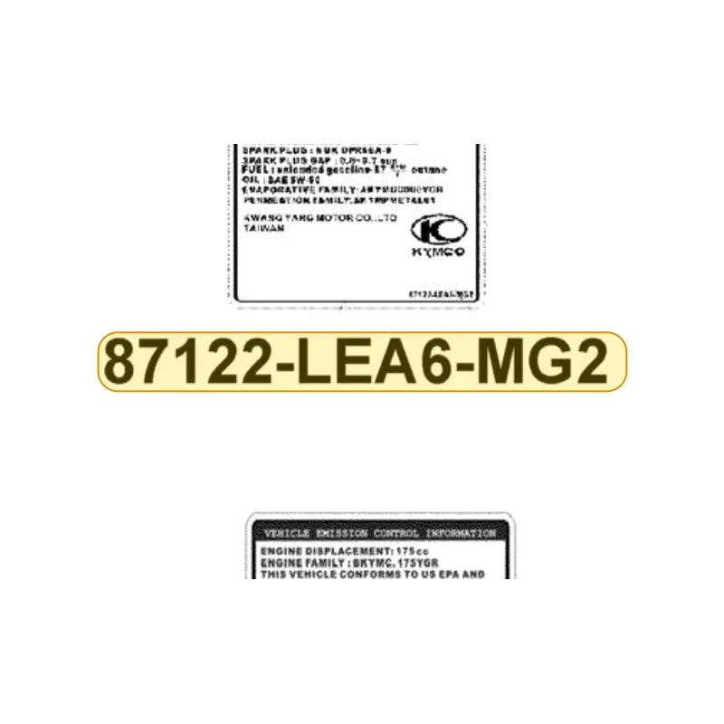 87122-LEA6-MG2-T01 MARK EVAPORATIVE E/M — diagram cutout