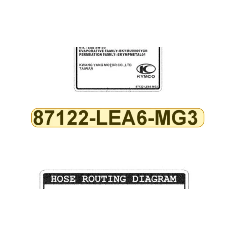 87122-LEA6-MG3-T01 MARK EVAPORATINE E/M — diagram cutout