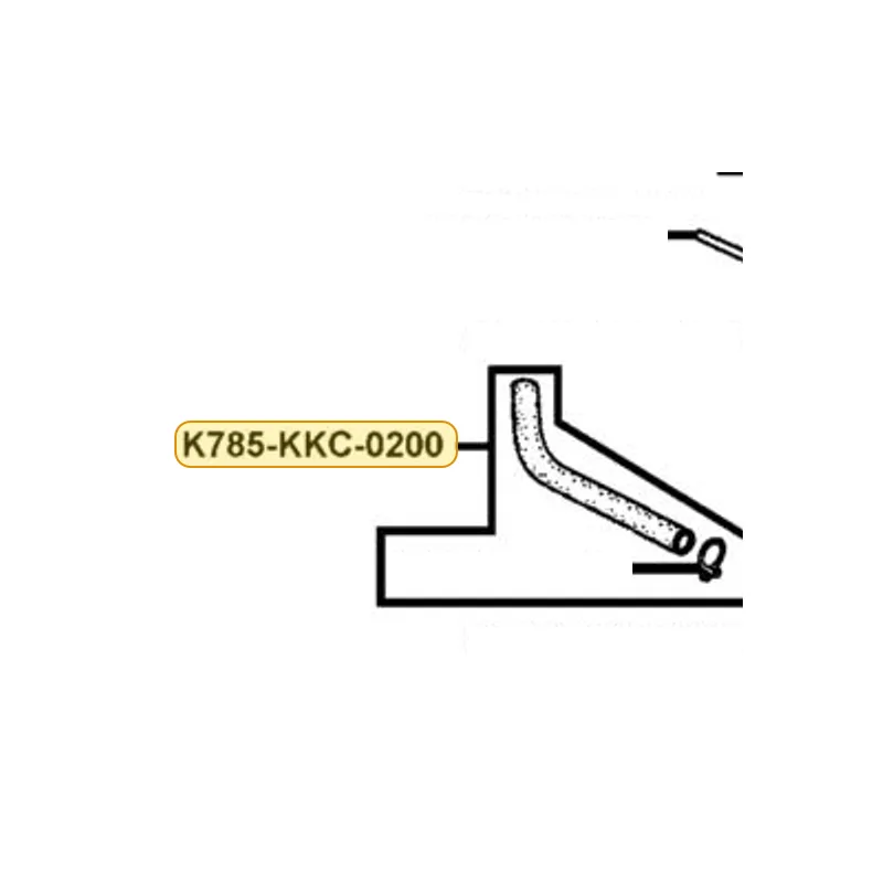 K785-KKC-0200 RUBBER PIPE ASSY — diagram cutout