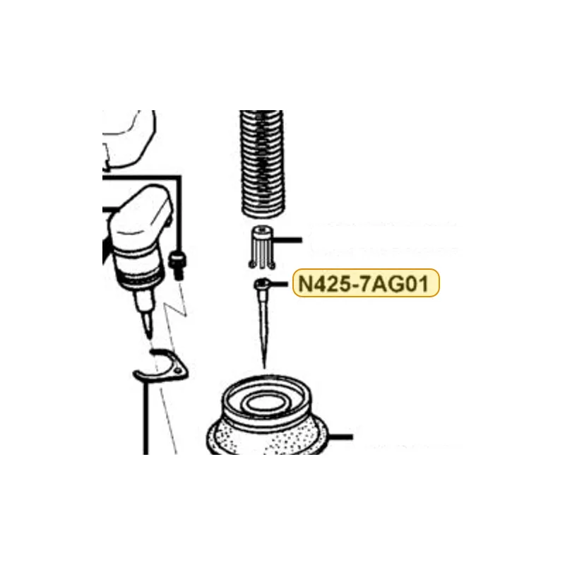 N425-7AG01 JET NEEDLE COMP — diagram cutout