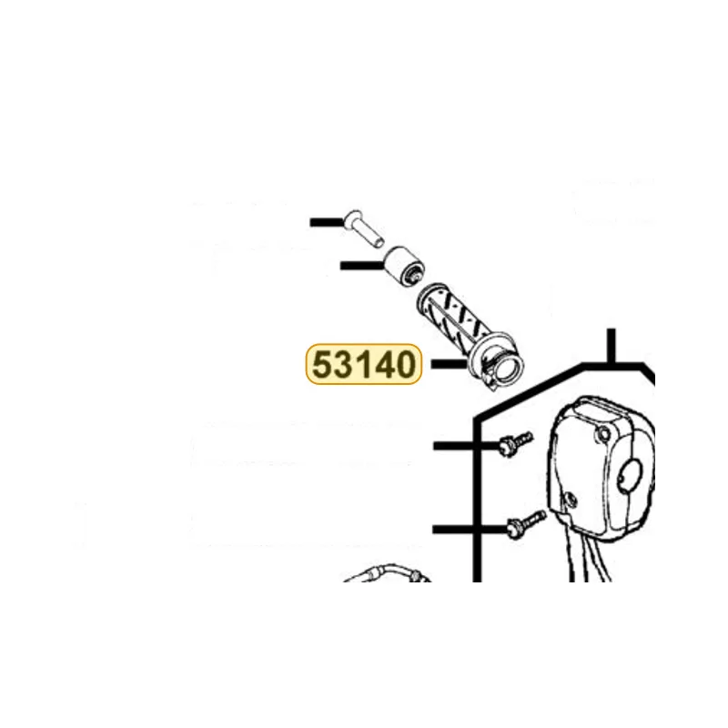 53140-KKC4-900-N1R GRIP COMP THROT (Black) — diagram cutout