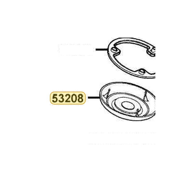 53208-KKC4-900-N8P GRILL HANDLE UP (Bright Silver) — diagram cutout