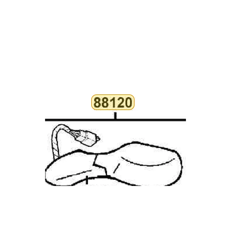 88120-KKC4-305-R1P MIRROR ASSY L BACK — diagram cutout