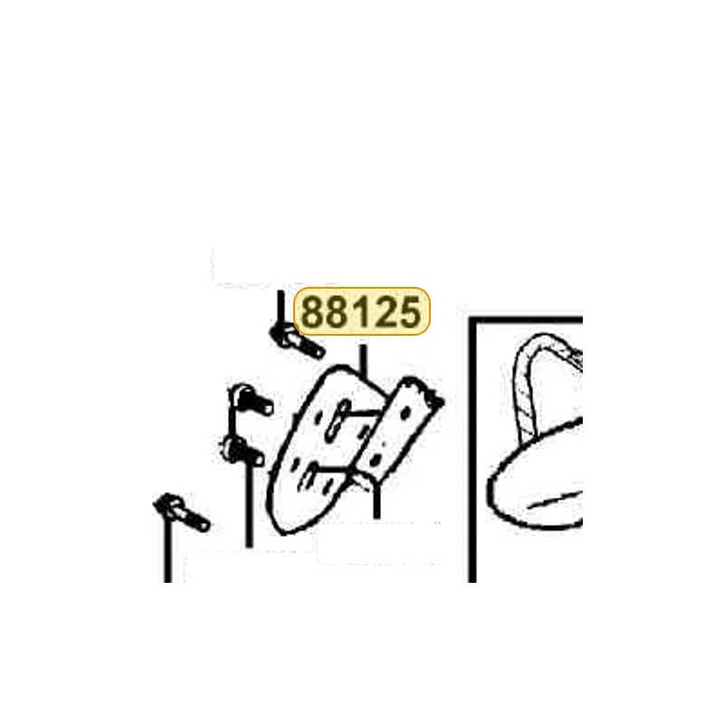 88125-KKC4-900 PAD L MIRROR — diagram cutout