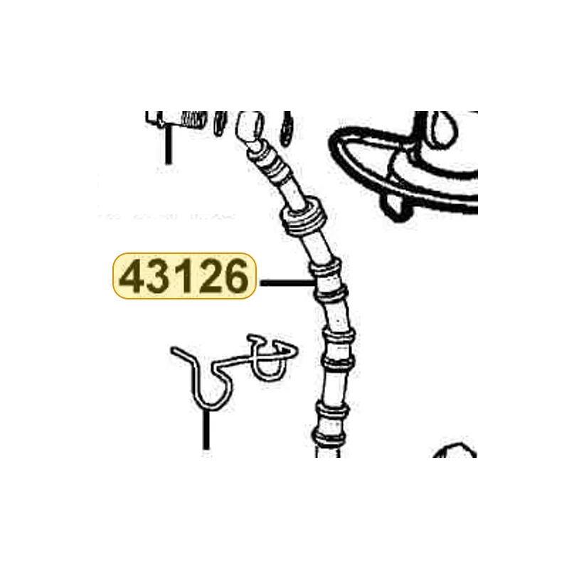 43126-KKC4-B21 HOSE ASSY RR BRK — diagram cutout