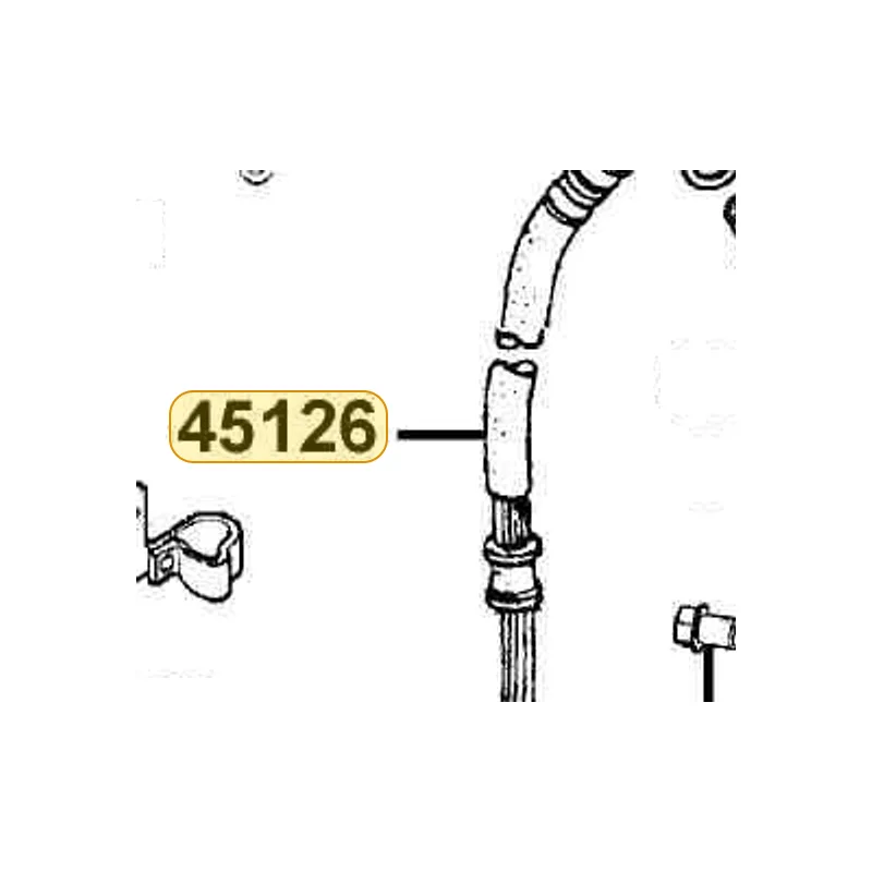 45126-KKC2-B20 HOSE ASSY FR BRAKE /978MM — diagram cutout