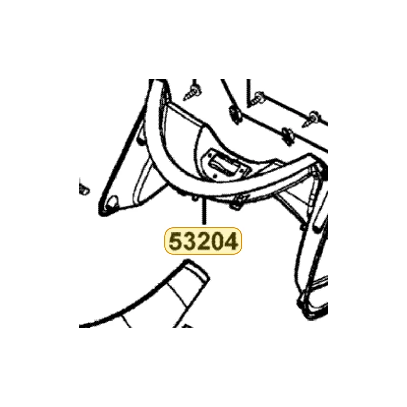 53204-KKC4-900-N1R COVER METER (Black) — diagram cutout