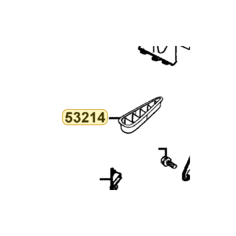 53214-KKC4-900-N1R GRID R METER COVER (Black) — diagram cutout
