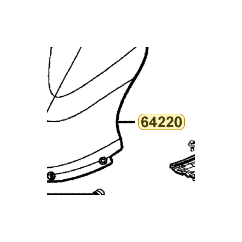 64220-KKC4-900 WIND SCREEN — diagram cutout