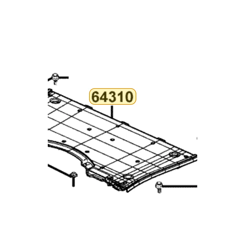 64310-KKC4-900-N1R FLOOR PANEL (Black) — diagram cutout