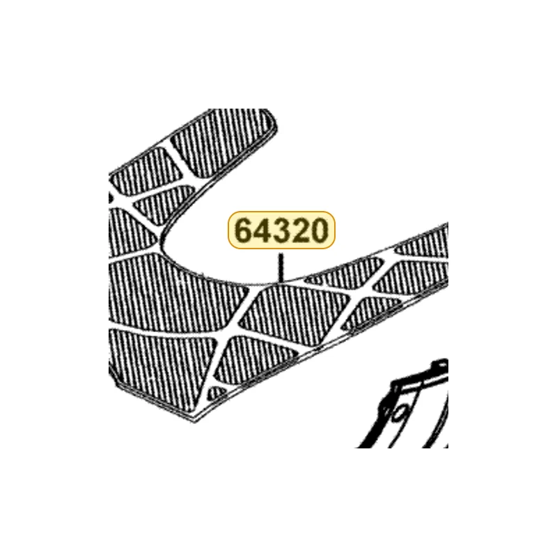 64320-KKC4-900-N1R MAT FLOOR (Black) — diagram cutout