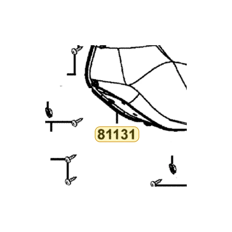 81131-KKC4-900-N1R LEG SHIELD (Black) — diagram cutout