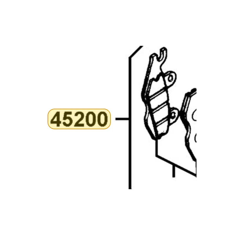 45200-KKC2-E00-NJA CALIPER ASSY FR (Silver) — diagram cutout