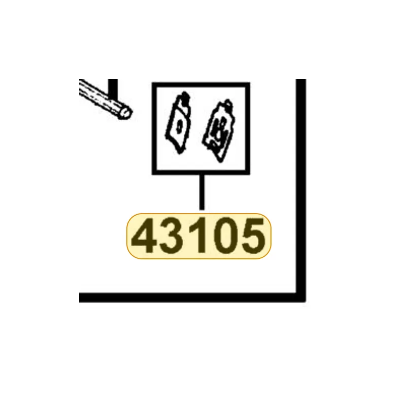 43105-KKC4-900 PAD SET — diagram cutout