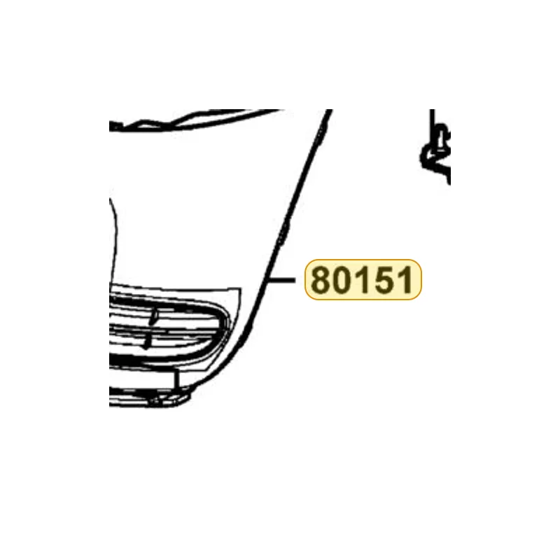 80151-KKC4-900-N1R COVER CENTER (Black) — diagram cutout