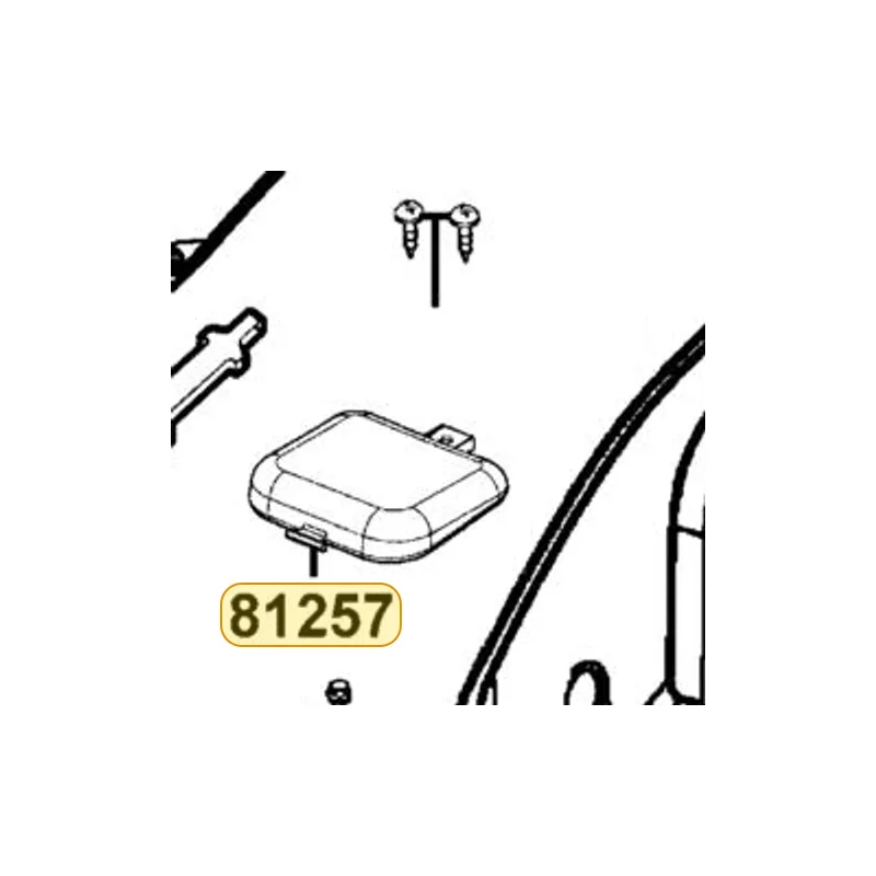 81257-KKC4-800 COVER CABB MAINT — diagram cutout