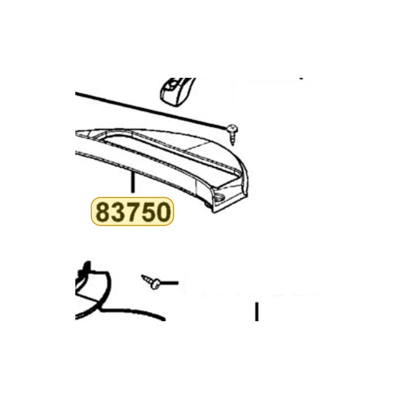 83750-KKC4-900-N8P COVER RR CENTER (Bright Silver) — diagram cutout