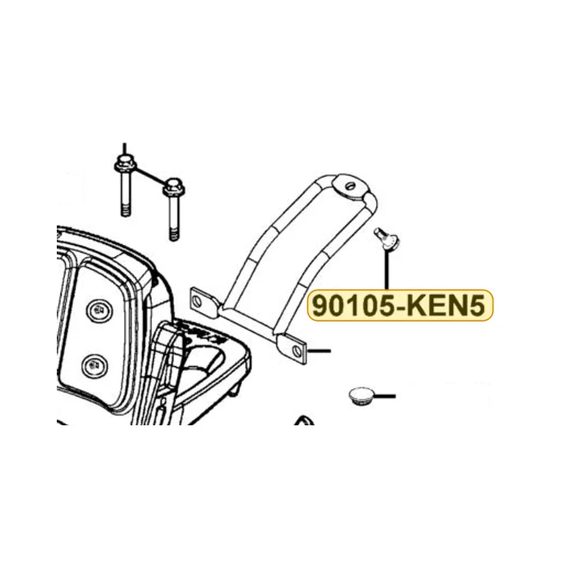 90105-KEN5-001 BOLT DISK 6*17 — diagram cutout