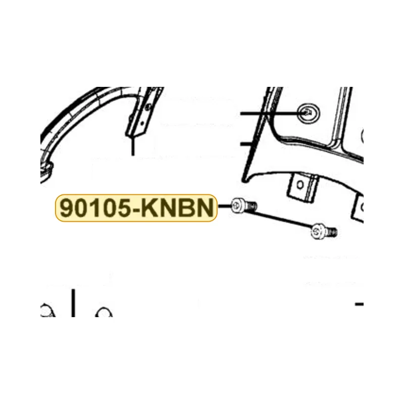 90105-KNBN-901 BOLT SPECIAL 8MM — diagram cutout