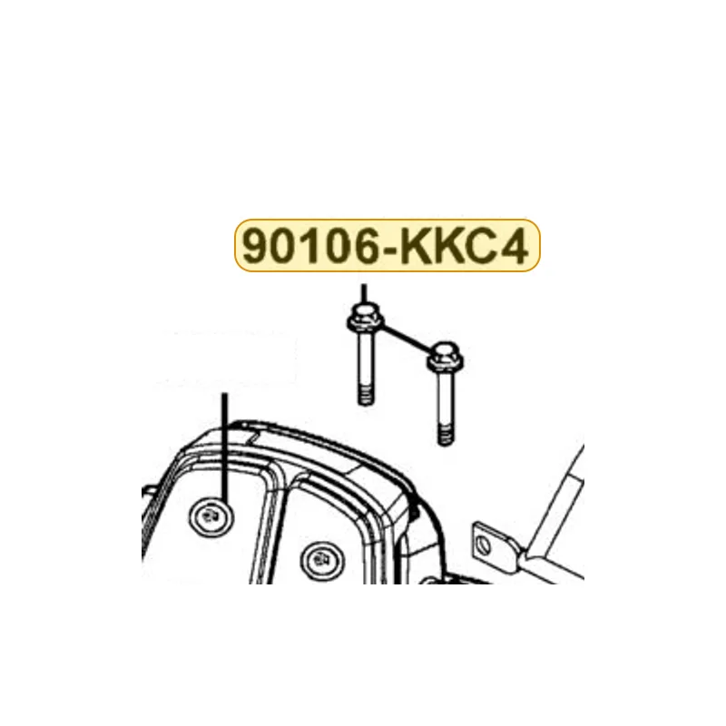 90106-KKC4-900 BOLT-WASH 8MM — diagram cutout