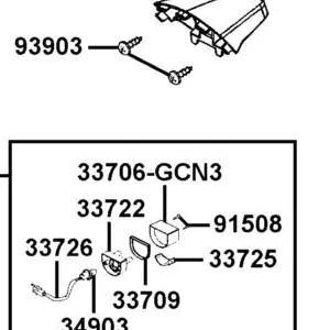 33723-KHB5-M00 COVER LICENSE — diagram cutout