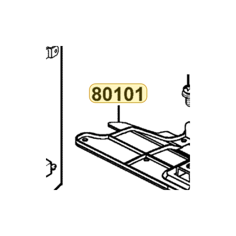 80101-KKC4-800-N1R FENDER RR INNER (Black) — diagram cutout