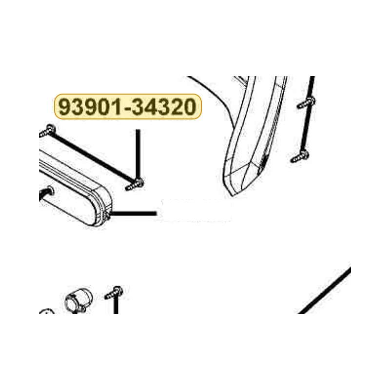 93901-34320 SCREW TAPPING 4*12 — diagram cutout