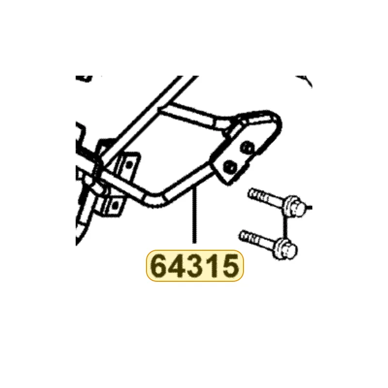 64315-KKC4-900 STAY FR COVER — diagram cutout