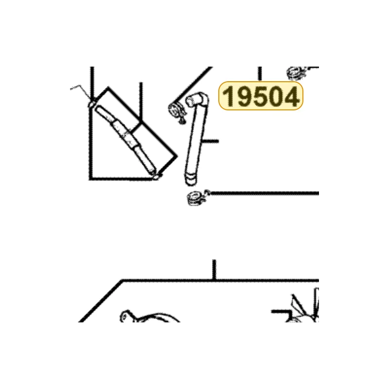 19504-KKC4-900 HOSE WATER D RADIATOR-PIPE — diagram cutout