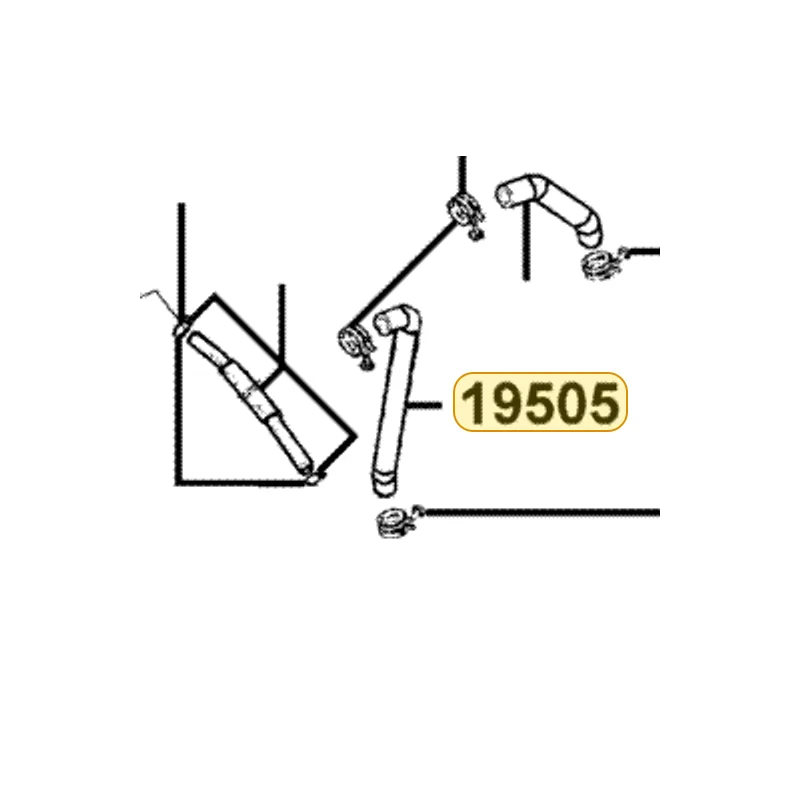 19505-KKC4-900 HOSE WATER F PIPE-RADIATOR — diagram cutout