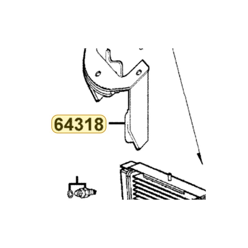 64318-KKC4-900 STAY METER — diagram cutout