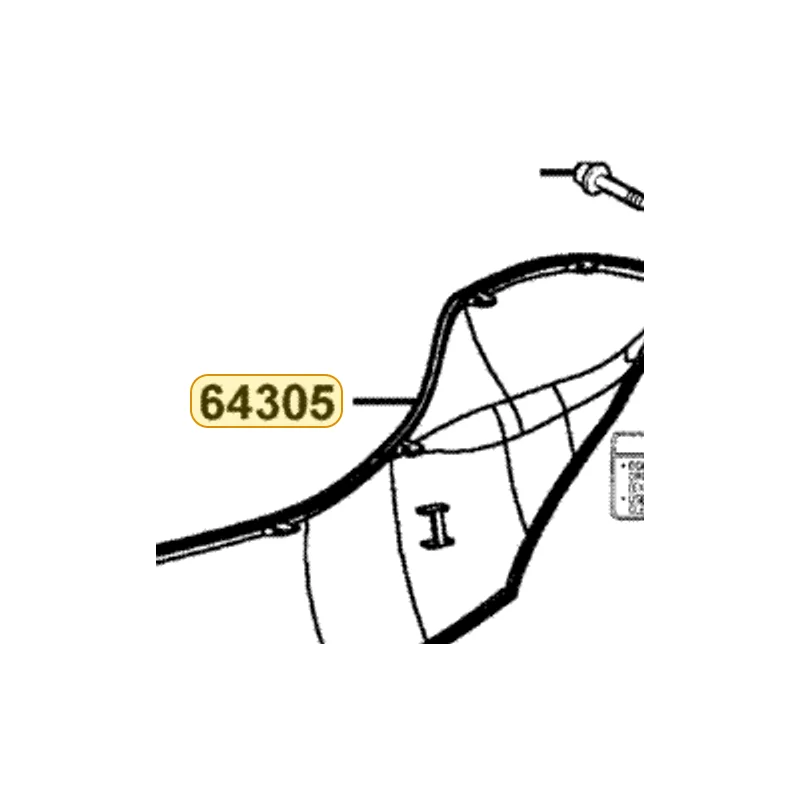 64305-KKC4-900-W3P SKIRT R SIDE — diagram cutout