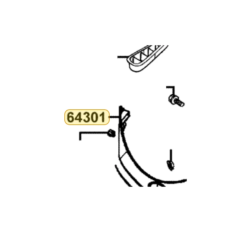 64301-KKC4-900-BAP COVER SCREEN — diagram cutout
