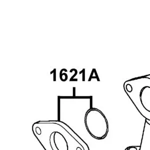 1621A-LKL5-E30 GASKET CARB INSULATOR @A — diagram cutout