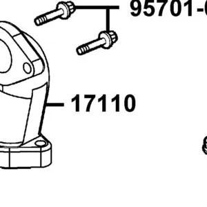 17110-LKL5-E30 "PIPE COMP., INLET" — diagram cutout