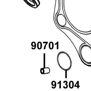 90701-LBA8-C10 PIN DOWEL SPECIAL 8X10 — diagram cutout