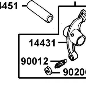 14431-LCA7-C10 ARM VALVE ROCKER — diagram cutout