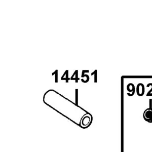 14451-LBA8-C10 SHAFT ROCKET ARM — diagram cutout