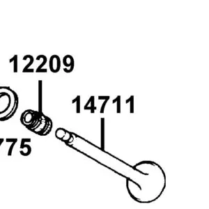 14711-LCA7-C10 VALVE INLET — diagram cutout