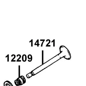 14721-LCA7-C10 VALVE EXHAUST — diagram cutout