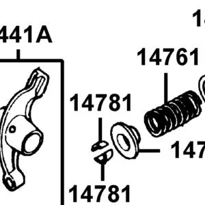 14781-LBA8-C10 COTTER VALVE — diagram cutout